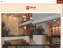 Tablet Screenshot of glaros-hotel.gr